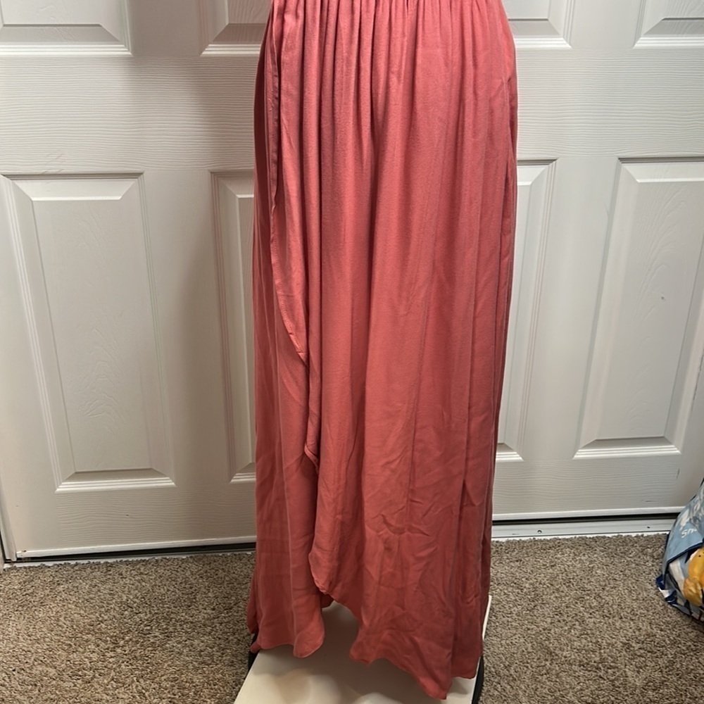 Young Fabulous & Broke maxi mauve smocked off the shoulder‎ maxi dress M Long - Picture 2 of 6